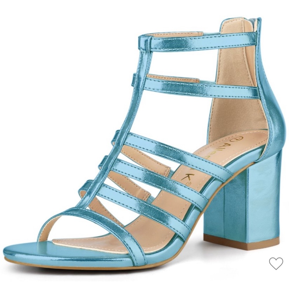 Allegra k cage, strap, gladiator, chunky heel sandals